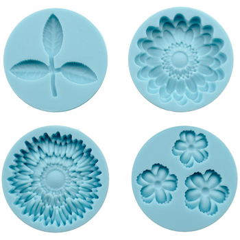 Molde Silicona Flor Maravilla 4pcs Martha Stewart